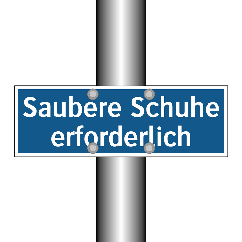 Saubere Schuhe erforderlich