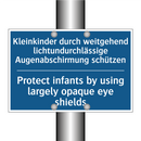 Kleinkinder durch weitgehend lichtundurchlässige /.../ - Protect infants by using largely /.../