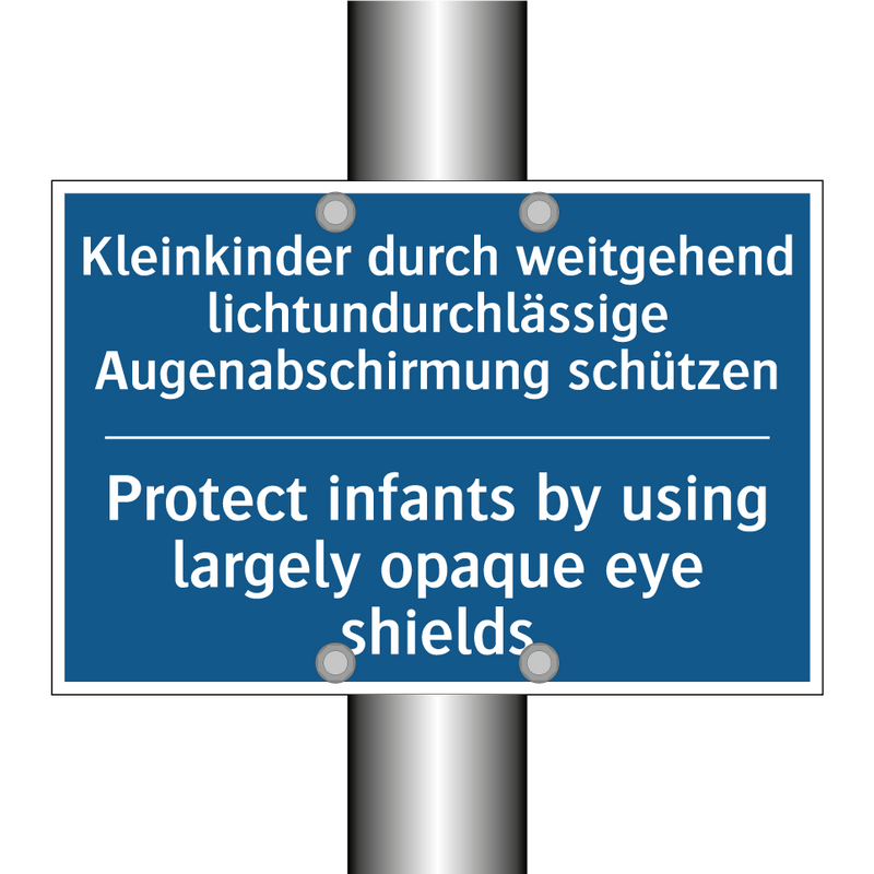 Kleinkinder durch weitgehend lichtundurchlässige /.../ - Protect infants by using largely /.../