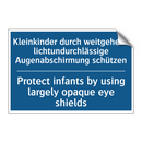 Kleinkinder durch weitgehend lichtundurchlässige /.../ - Protect infants by using largely /.../