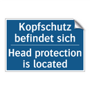 Kopfschutz befindet sich - Head protection is located