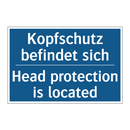 Kopfschutz befindet sich - Head protection is located