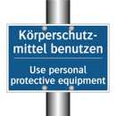 Körperschutz- mittel benutzen - Use personal protective equipment/.../
