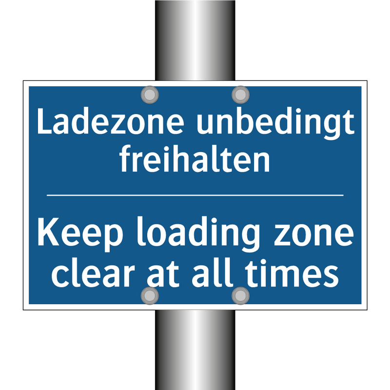Ladezone unbedingt freihalten - Keep loading zone clear at all /.../