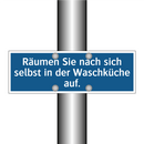 Räumen Sie nach sich selbst in der Waschküche auf.