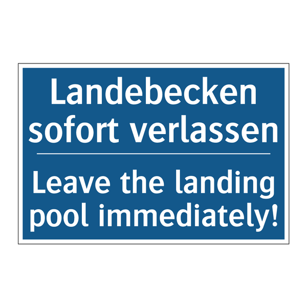 Landebecken sofort verlassen - Leave the landing pool immediately!/.../