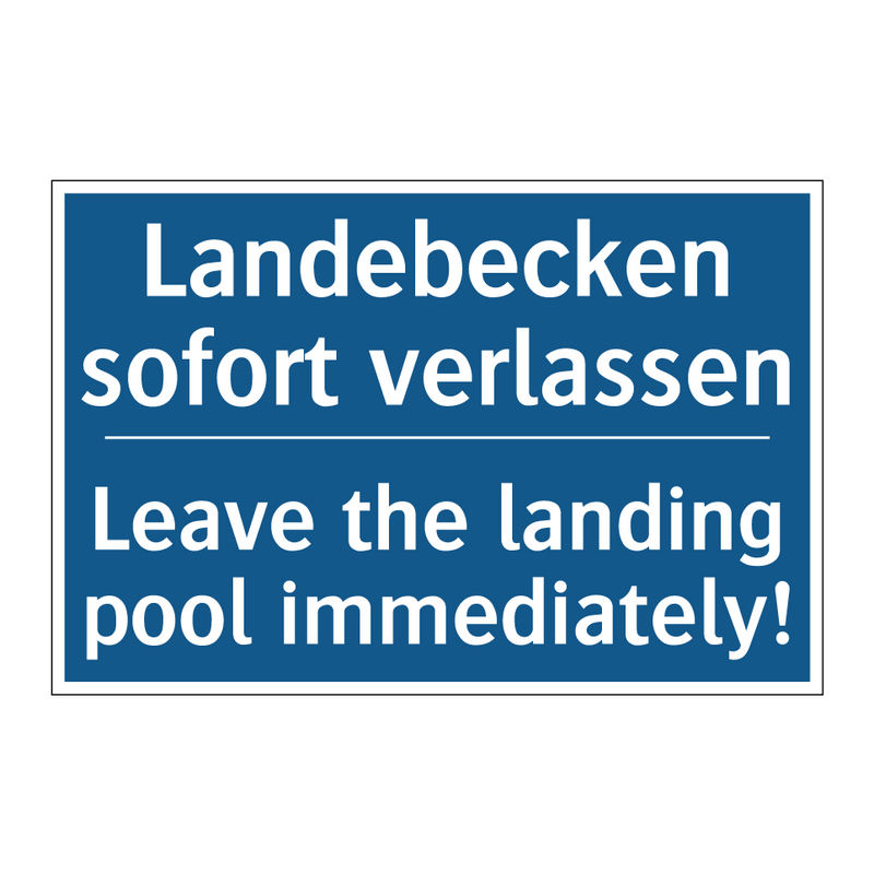 Landebecken sofort verlassen - Leave the landing pool immediately!/.../