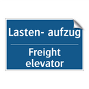Lasten- aufzug - Freight elevator