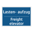 Lasten- aufzug - Freight elevator