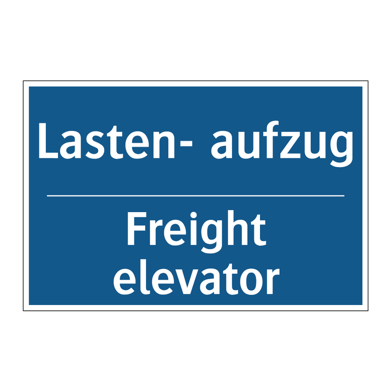 Lasten- aufzug - Freight elevator