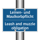 Leinen- und Maulkorbpflicht - Leash and muzzle obligation