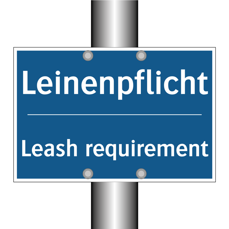 Leinenpflicht - Leash requirement