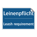 Leinenpflicht - Leash requirement