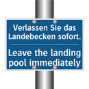 Verlassen Sie das Landebecken /.../ - Leave the landing pool immediately/.../