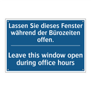 Lassen Sie dieses Fenster während /.../ - Leave this window open during /.../