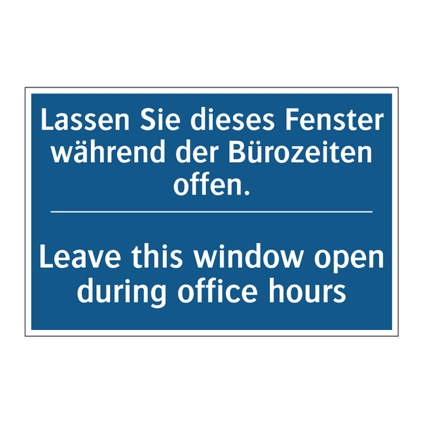 Lassen Sie dieses Fenster während /.../ - Leave this window open during /.../