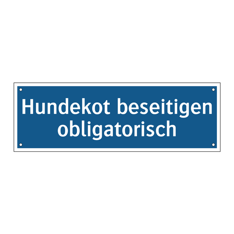 Hundekot beseitigen obligatorisch