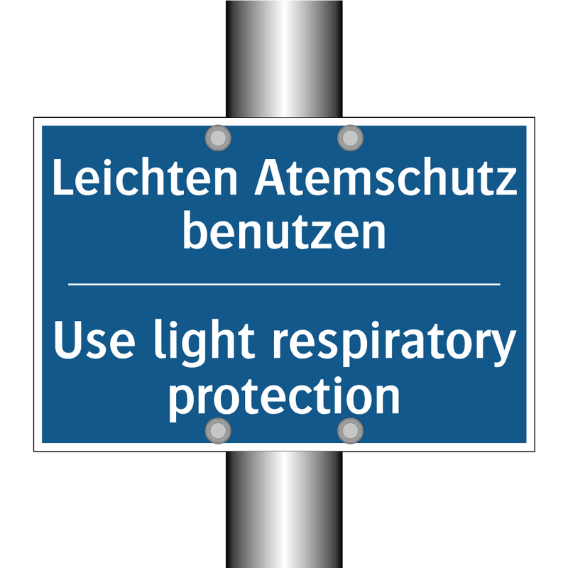 Leichten Atemschutz benutzen - Use light respiratory protection/.../