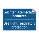 Leichten Atemschutz benutzen - Use light respiratory protection/.../