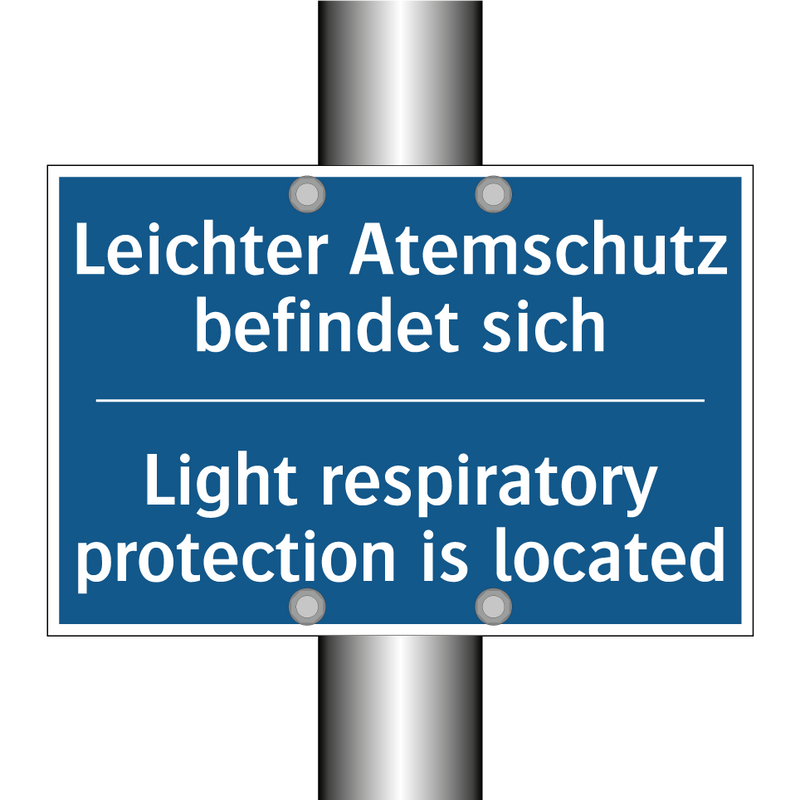 Leichter Atemschutz befindet sich/.../ - Light respiratory protection is /.../