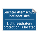 Leichter Atemschutz befindet sich/.../ - Light respiratory protection is /.../