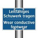 Leitfähiges Schuwerk tragen - Wear conductive footwear