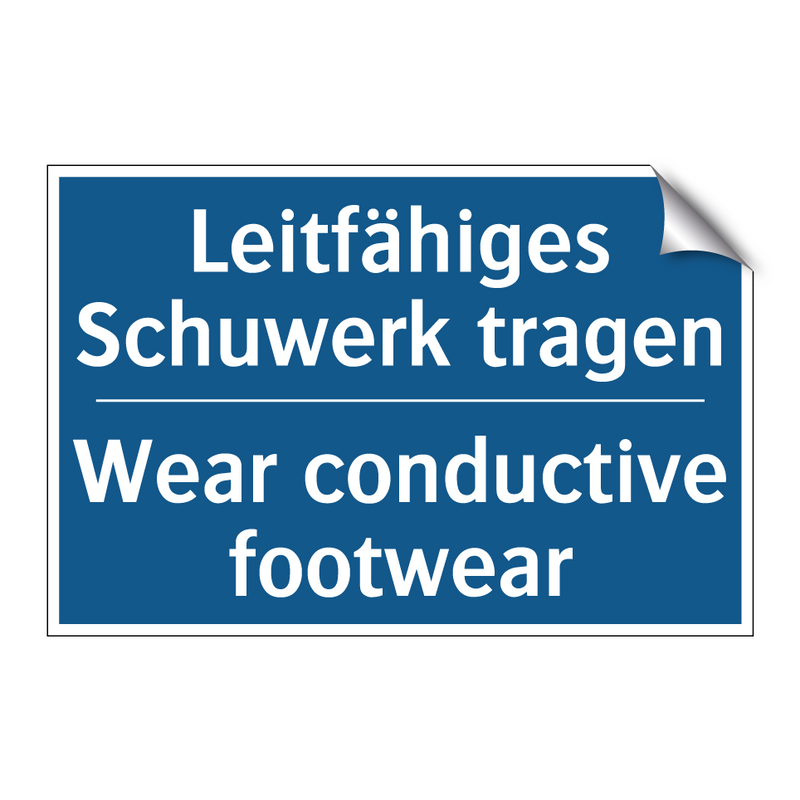 Leitfähiges Schuwerk tragen - Wear conductive footwear