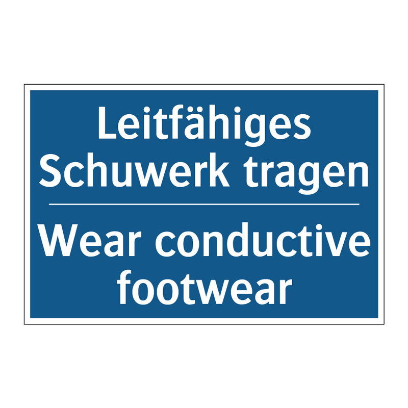 Leitfähiges Schuwerk tragen - Wear conductive footwear