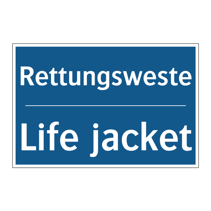 Rettungsweste - Life jacket