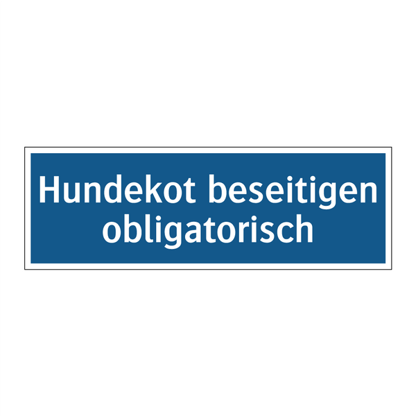 Hundekot beseitigen obligatorisch