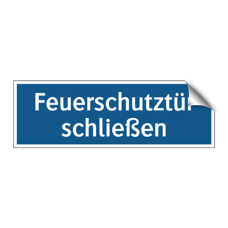 Feuerschutztür schließen