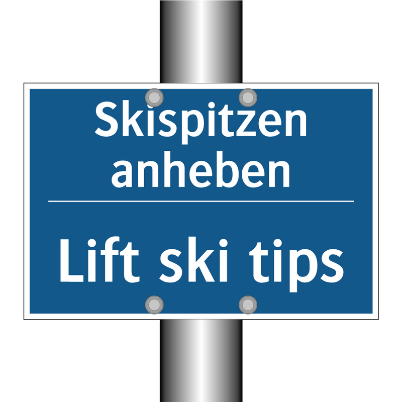 Skispitzen anheben - Lift ski tips