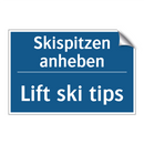 Skispitzen anheben - Lift ski tips