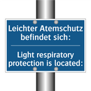 Leichter Atemschutz befindet sich:/.../ - Light respiratory protection is /.../
