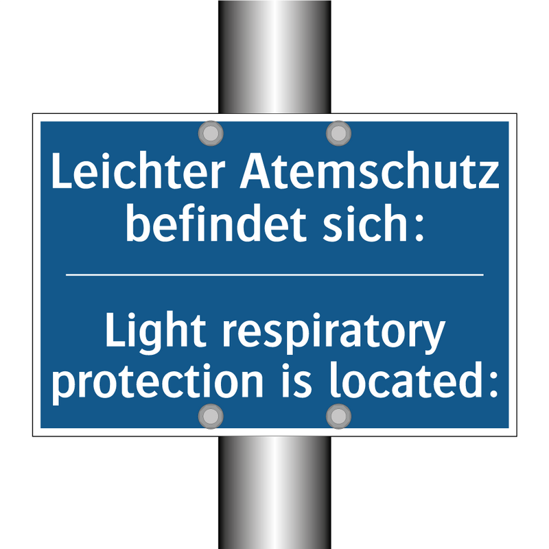 Leichter Atemschutz befindet sich:/.../ - Light respiratory protection is /.../