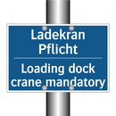 Ladekran Pflicht - Loading dock crane mandatory