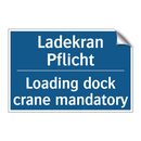 Ladekran Pflicht - Loading dock crane mandatory