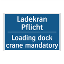 Ladekran Pflicht - Loading dock crane mandatory