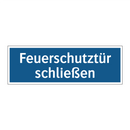 Feuerschutztür schließen