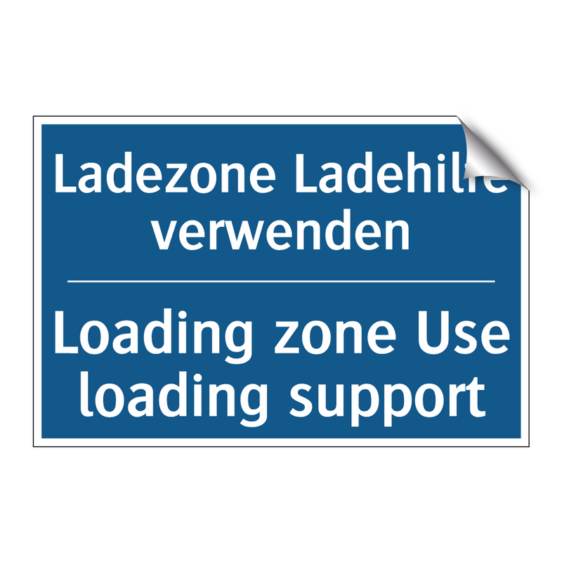 Ladezone Ladehilfe verwenden - Loading zone Use loading support/.../
