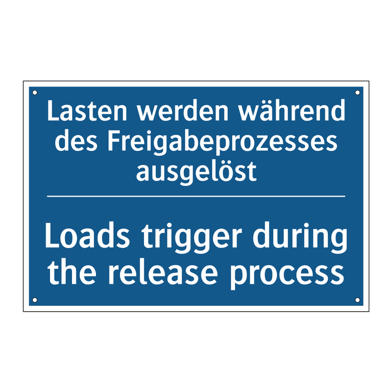 Lasten werden während des Freigabeprozesses /.../ - Loads trigger during the release /.../