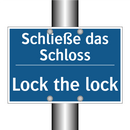 Schließe das Schloss - Lock the lock