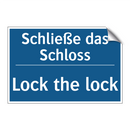 Schließe das Schloss - Lock the lock
