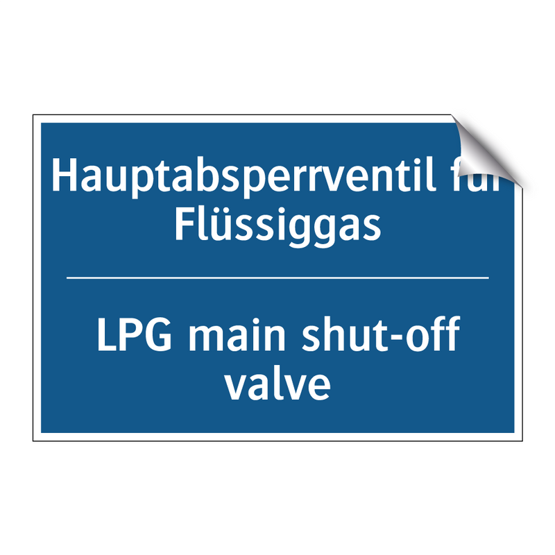 Hauptabsperrventil für Flüssiggas/.../ - LPG main shut-off valve