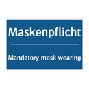 Maskenpflicht - Mandatory mask wearing