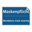 Maskenpflicht - Mandatory mask wearing
