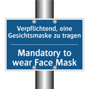 Verpflichtend, eine Gesichtsmaske /.../ - Mandatory to wear Face Mask