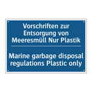 Vorschriften zur Entsorgung von /.../ - Marine garbage disposal regulations /.../