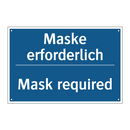 Maske erforderlich - Mask required