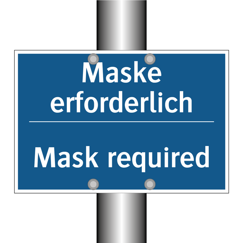 Maske erforderlich - Mask required